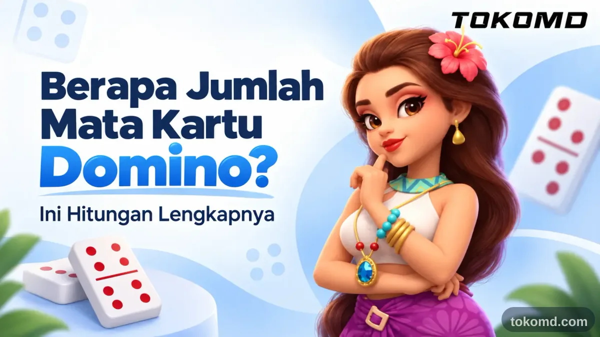 berapa jumlah mata kartu domino